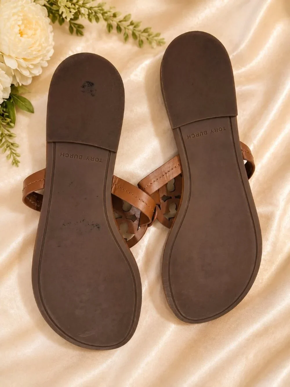 Tory Burch Miller Sandals Vintage Vachetta
